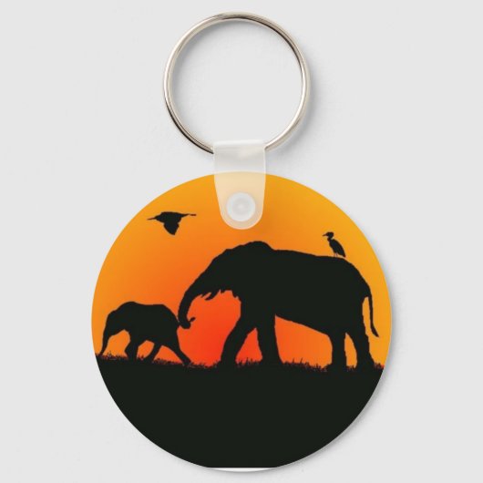 Sunset wild life key ring schlüsselanhänger (Vorderseite)