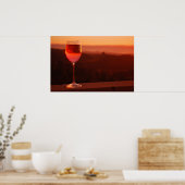 Sunset Wine Degustation Party Poster (Küche)