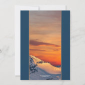 Sunset Winter Wonderland Bridal Dusche Einladung (Rückseite)