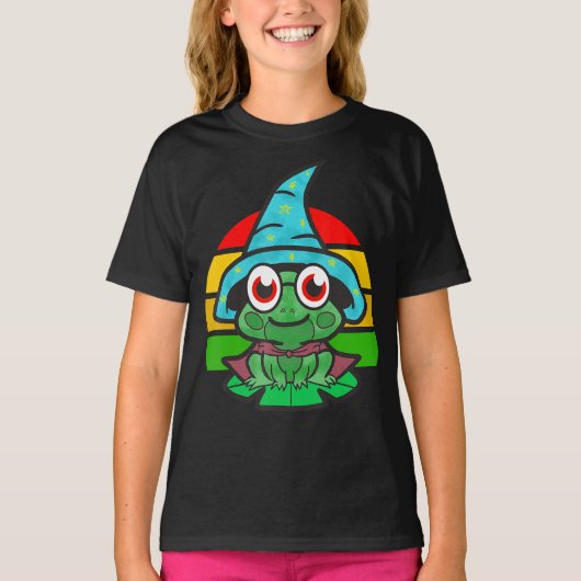 Sunset Wizard Frog T - Shirt (Vorderseite)