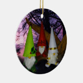 Sunset Woodland Gnomes Keramik Ornament (Rechts)