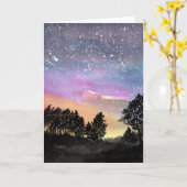 Sunset Woods Karte (Gelbe Blume)