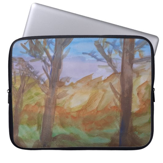 Sunset Woods Laptop Sleeve (Vorderseite)
