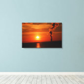 Sunset Wrapped Canvas Leinwanddruck (Insitu (Holzboden))