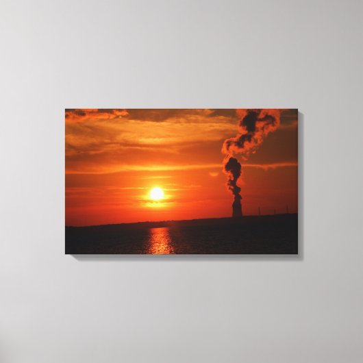 Sunset Wrapped Canvas Leinwanddruck (Vorderseite)