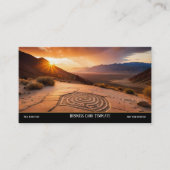 Sunset Wüste Business Card Visitenkarte (Vorderseite)