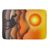 Sunset Wüste Camel Bath Mat Badematte (Vorderseite)