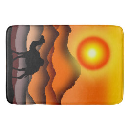 Sunset Wüste Camel Bath Mat Badematte