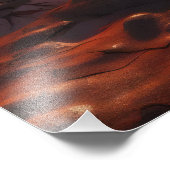 Sunset Wüste Landschaft Fotodruck (Ecke)