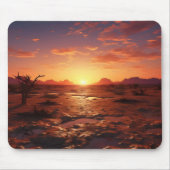 Sunset Wüste Landschaft Mousepad (Vorne)