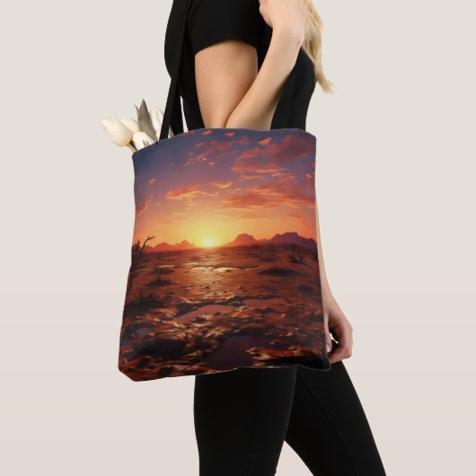 Sunset Wüste Landschaft Tasche (Von Nahem)