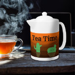 Sunset Wüste niedlicher Kaktus Tea Time Medium Tea<br><div class="desc">Sunset Wüste niedliche Kaktus Teezeit mittlere Teekanne - Was für eine schöne Teekanne! Mit diesem will du selbst zum Set eines Tee-Party. Tee im Stil oder Kaffee auf Wunsch. Personalisieren Sie den Text,  wenn Sie möchten.</div>