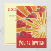 Sunset 'You re Invited' Einladung (Vorne/Hinten)