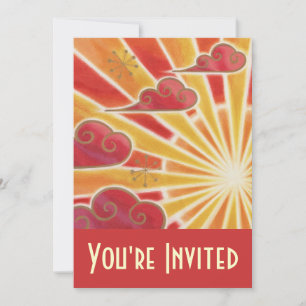 Sunset 'You re Invited' Einladung