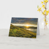Sunset Yukon Territory Card Karte (Gelbe Blume)