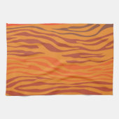 Sunset Zebra Abstrakt Geschirrtuch (Horizontal)
