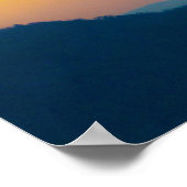 Sunset Zig Zag Mountain Hot Springs Nationalpark Poster (Ecke)