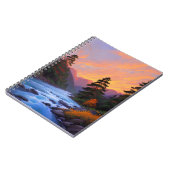 Sunset's Dance on the Stream Notizblock (Linke Seite)