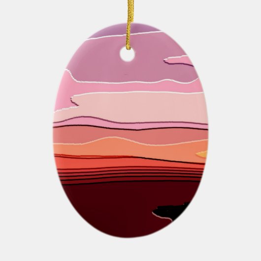SUNSETS KERAMIK ORNAMENT (Vorne)