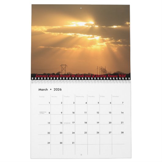 Sunset's, Landscapes, Big Boy, Kalender (Mär 2026)