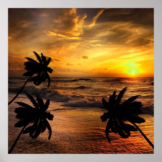 SUNSETS OZEAN SCENERY NATURE POSTER (Vorne)