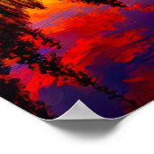 Sunset's Palette, Gold und Roter Himmel über dem S Poster (Ecke)