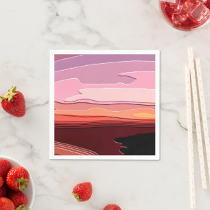 SUNSETS SERVIETTE