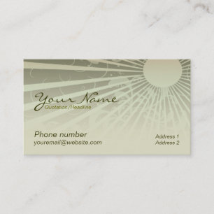 Sunshina Business Card Visitenkarte