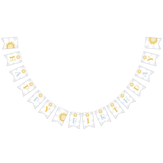 Sunshine 1st Birthday Party Banner (Alle)