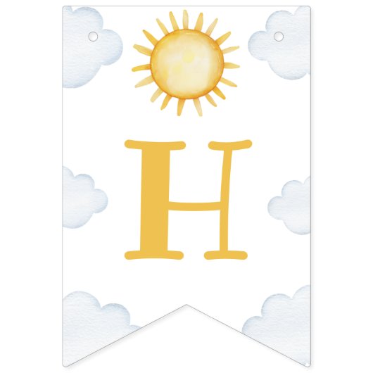 Sunshine 1st Birthday Party Banner (Zweite Fahne)