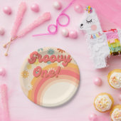 Sunshine 70er retro groovy daisy Blume Geburtstag Pappteller (Party)