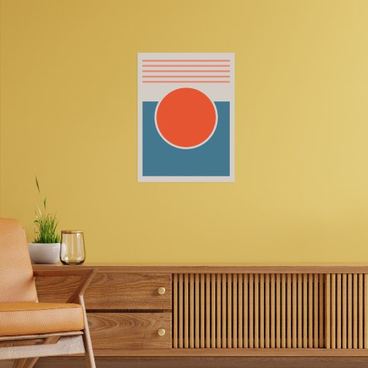 Sunshine Abstract Design Poster (Wohnzimmer 2)