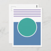 Sunshine Abstract Design Postkarte (Vorne/Hinten)