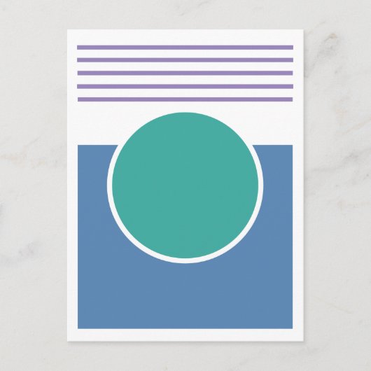 Sunshine Abstract Design Postkarte (Vorderseite)