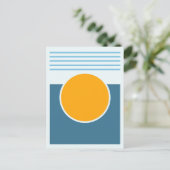 Sunshine Abstract Design Postkarte (Stehend Vorderseite)