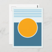 Sunshine Abstract Design Postkarte (Vorne/Hinten)
