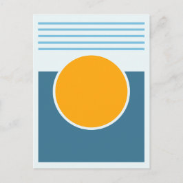 Sunshine Abstract Design Postkarte