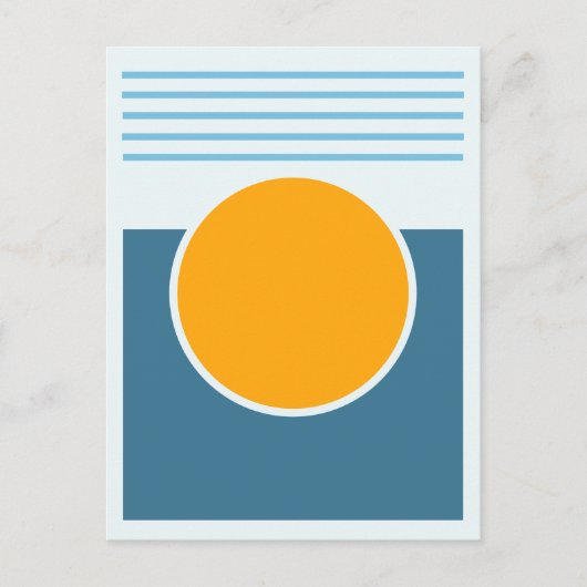 Sunshine Abstract Design Postkarte (Vorderseite)