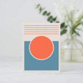 Sunshine Abstract Design Postkarte (Stehend Vorderseite)