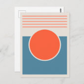 Sunshine Abstract Design Postkarte (Vorne/Hinten)