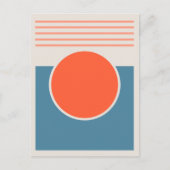 Sunshine Abstract Design Postkarte (Vorderseite)