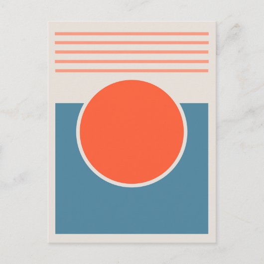 Sunshine Abstract Design Postkarte (Vorderseite)