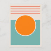 Sunshine Abstract Design Postkarte (Vorderseite)