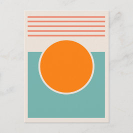 Sunshine Abstract Design Postkarte