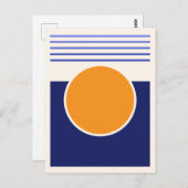 Sunshine Abstrakt Art Postkarte (Vorne/Hinten)