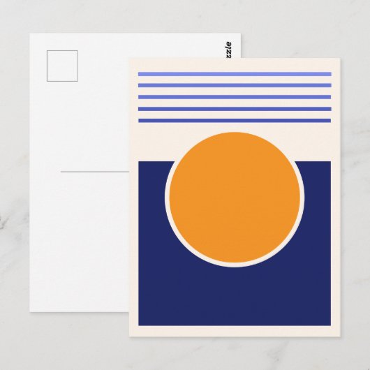 Sunshine Abstrakt Art Postkarte (Vorne/Hinten)