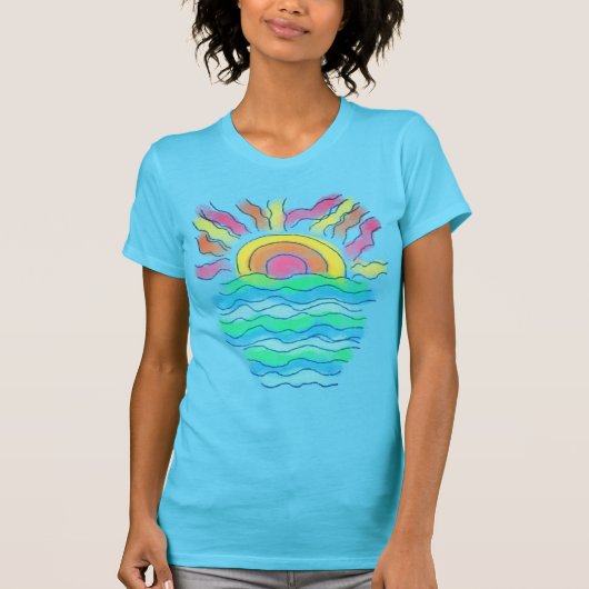 Sunshine Abstrakt Art to Wear T-Shirt (Vorderseite)