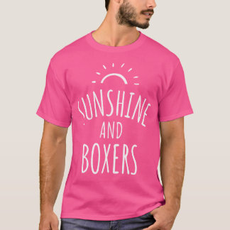 Sunshine and Boxer Hunde T-Shirt