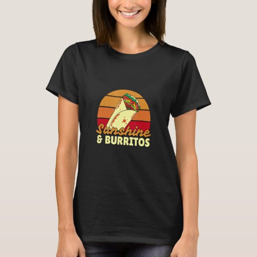 Sunshine and Burritos Flying Burrito  Burritos T-Shirt (Vorderseite)