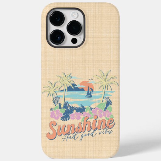 Sunshine and Good Vibes Case-Mate iPhone Hülle (Rückseite)